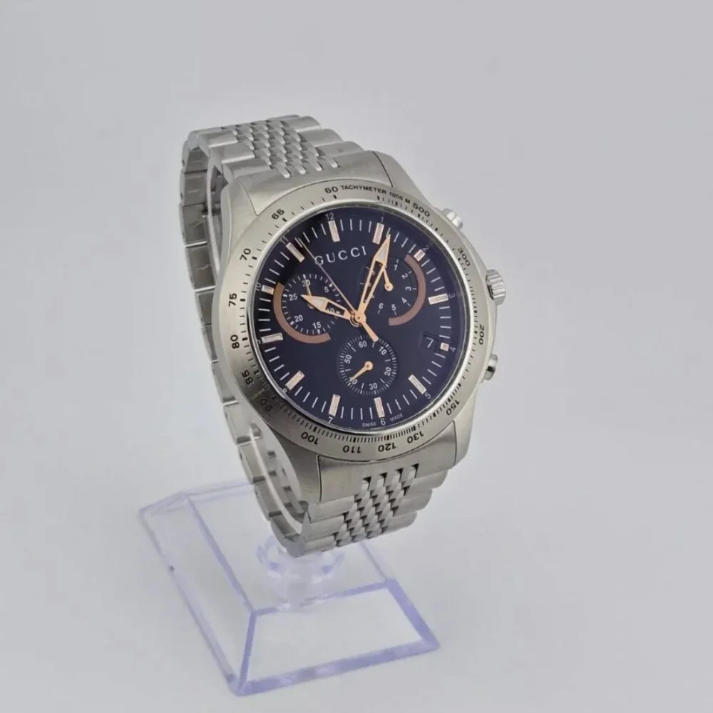 GUCCI TIMELESS MENS 42MM FACE WATCH NEW